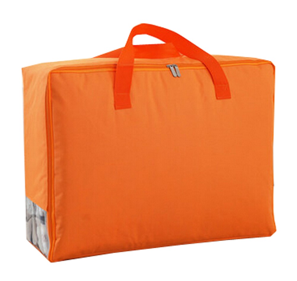 Two Oxford Storage Quilt Bags Space Saver Bags Clothes Storage Cases Baggage bags 58x39x23cm(Orange)