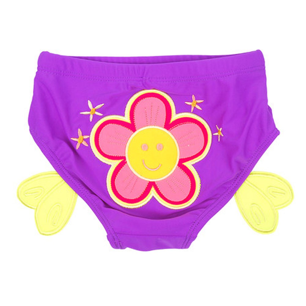 Baby Swim Trunks Cartoon Reusable Swim Diapers,Flower L