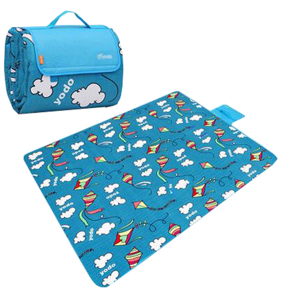 Waterproof Picnic Blanket Mat/Beach Blanket/Tent Mat/Camping Blanket/Lawn Mat 78.74"x59.05"(Blue)