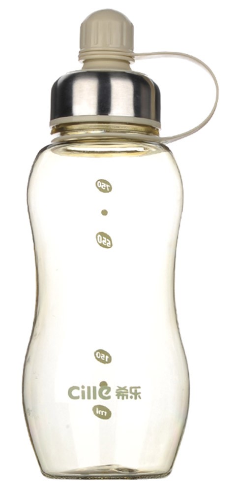 750ML/26 OZ Leakproof Outdoor Water Bottle Portable Sport Water Bottle with Lid Beige #10