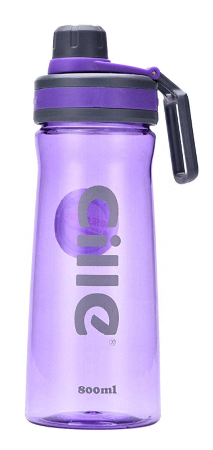 800ML/28 OZ Leakproof Outdoor Water Bottle Plastic Flip Top Lid Sport Water Bottle Purple #15