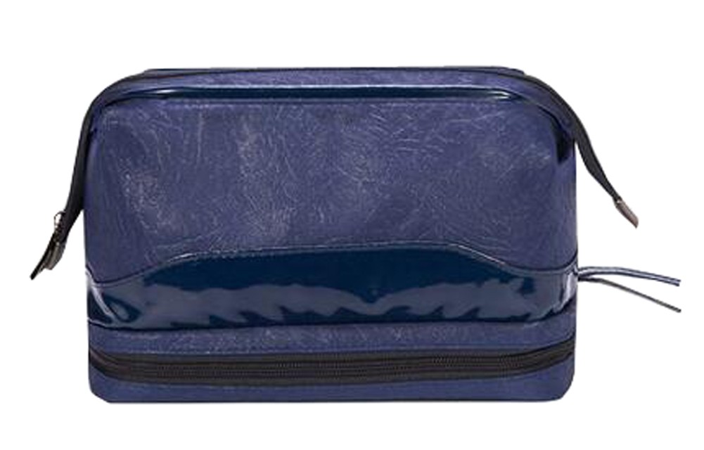 Waterproof Sports Bag/Swimming Handbag/Storage Package Dry and Wet Separation 29x9x19CM (Navy)