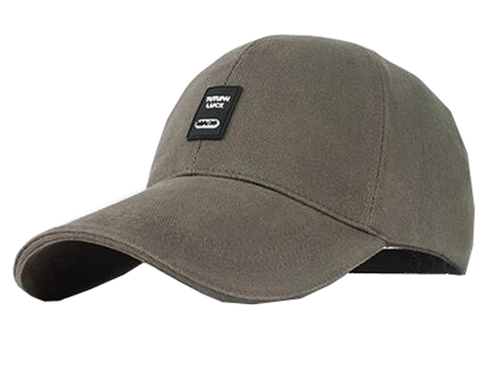 Outdoor Sports Men's Cap Baseball Cap Summer Breathable Sunscreen Hat Free Size(Grey)