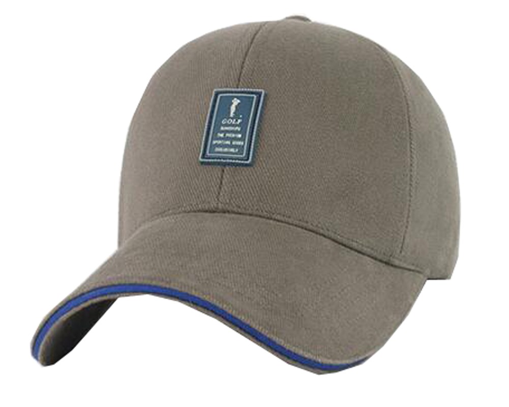 Outdoor Sports Men's Cap Baseball Cap Summer Breathable Sunscreen Hat Free Size(Grey-1)