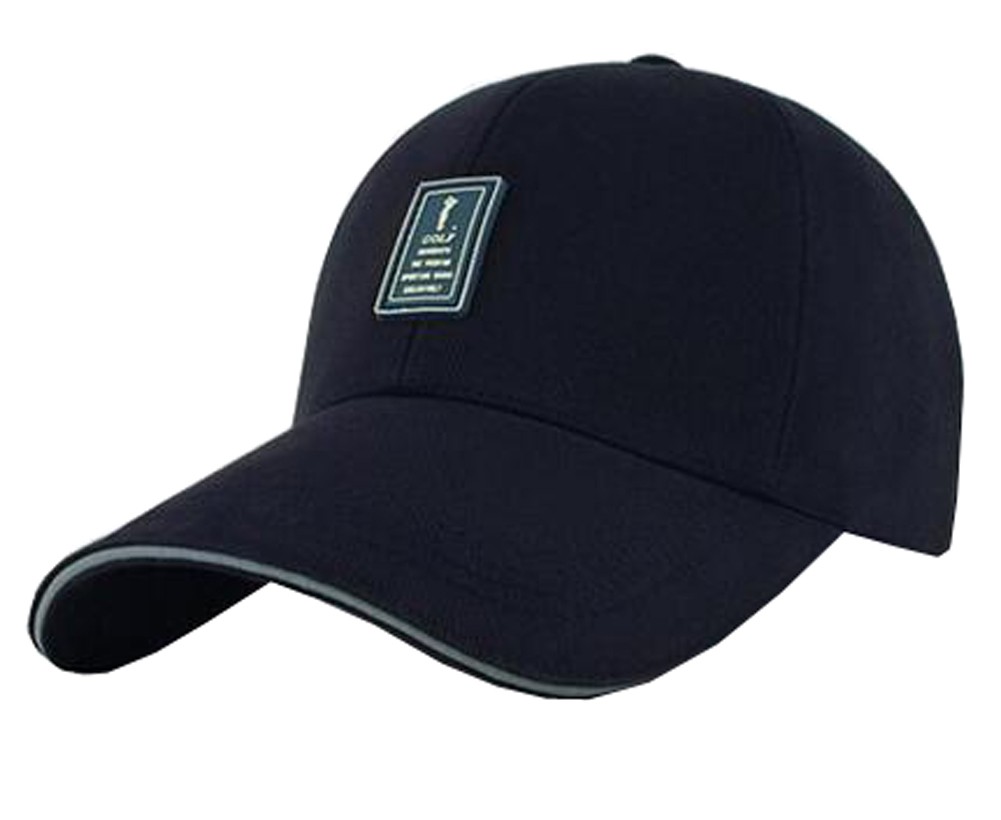Outdoor Sports Men's Cap Baseball Cap Summer Breathable Sunscreen Hat Free Size(Navy)