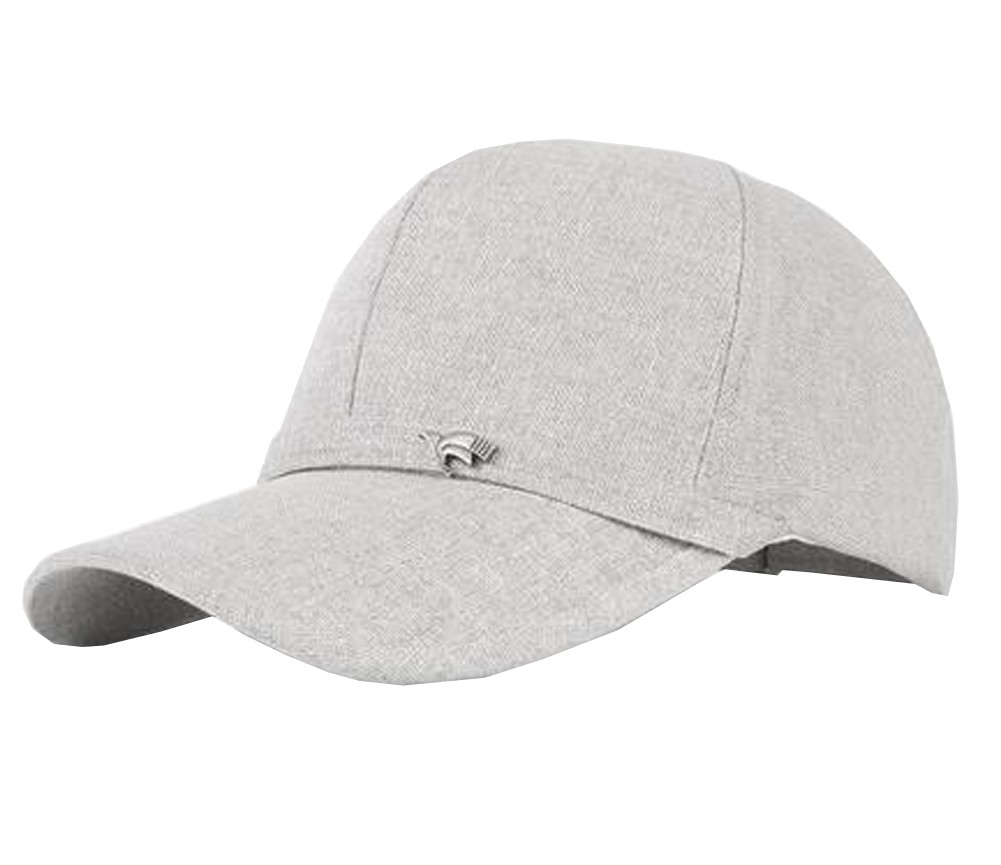 Outdoor Sports Men's Cap Baseball Cap Summer Breathable Sunscreen Hat Free Size(Grey-2)