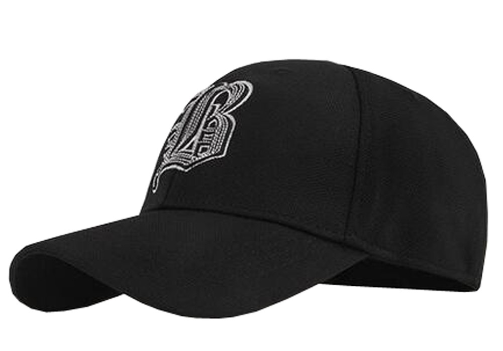 Outdoor Sports Men's Cap Baseball Cap Summer Breathable Sunscreen Hat Free Size(Black-2)