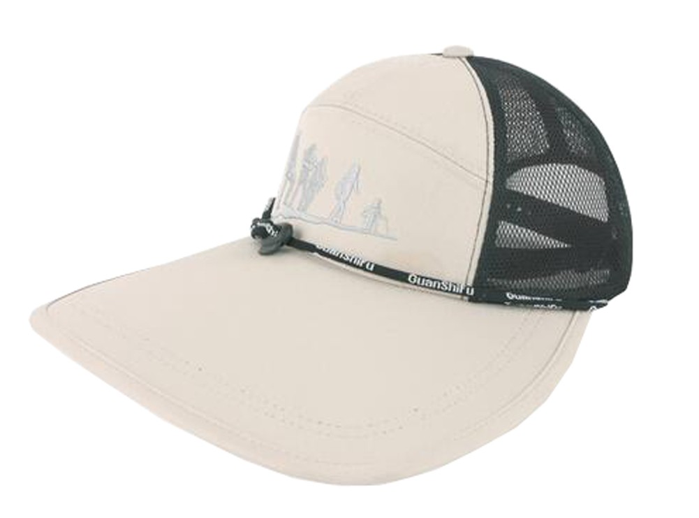 Outdoor Summer Men's Cap Baseball Cap Breathable Sunscreen Hat Adjustable Free Size(Khaki)