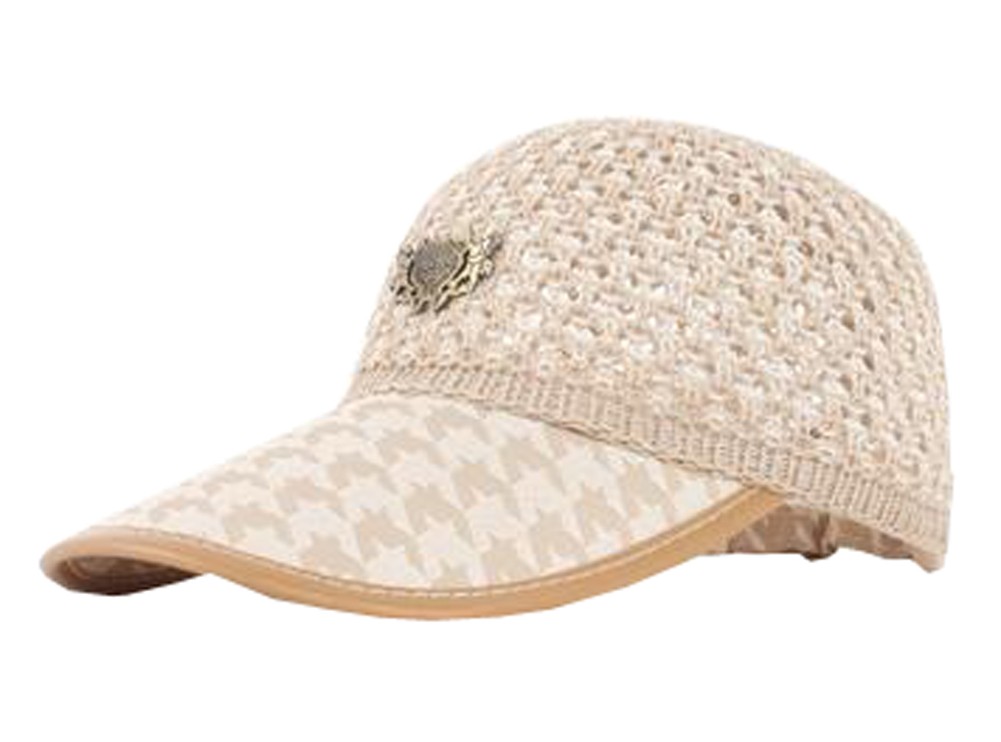 Breathable Weave Men's Cap Summer Sunscreen Hat Leisure Cap Free Size(H#01)