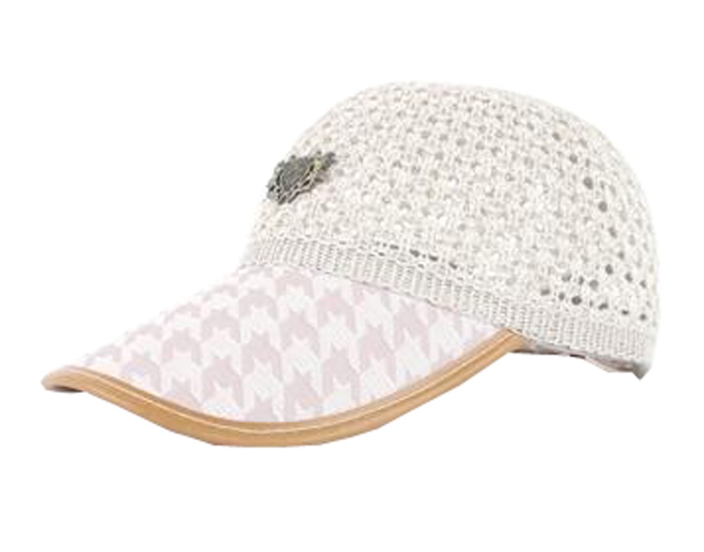 Breathable Weave Men's Cap Summer Sunscreen Hat Leisure Cap Free Size(H#02)