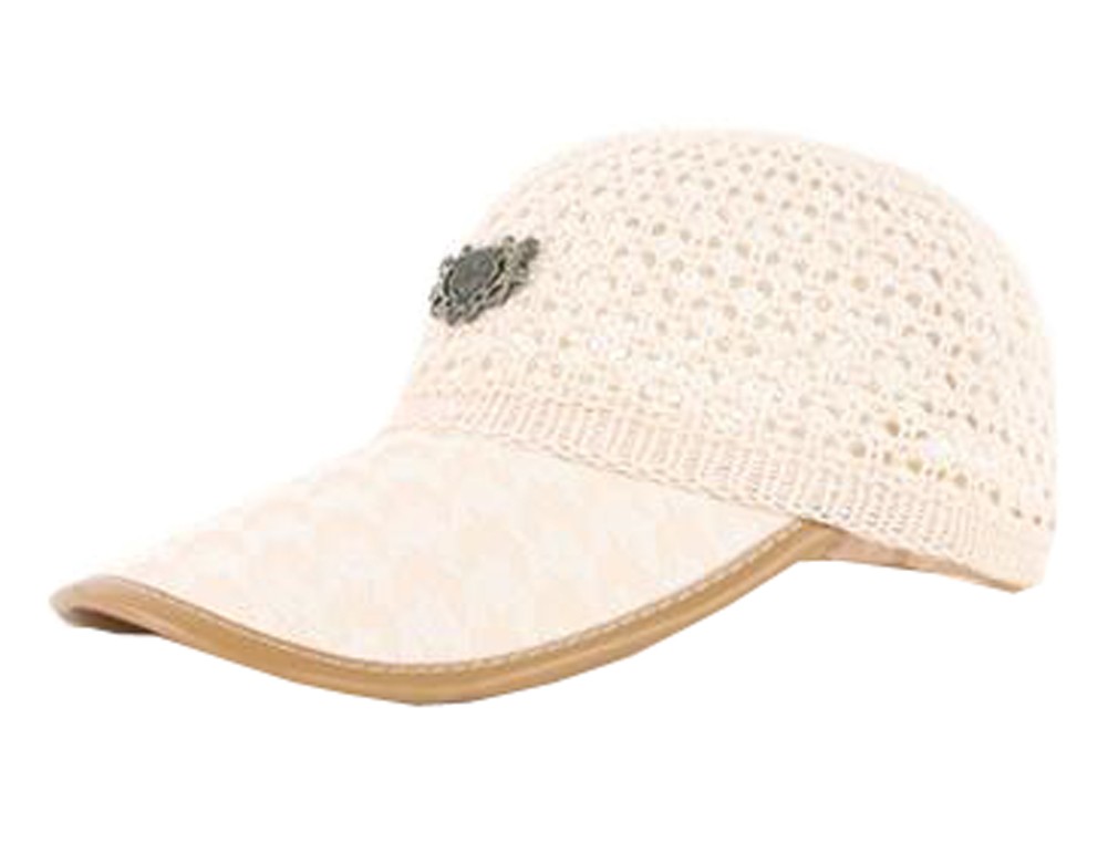 Breathable Weave Men's Cap Summer Sunscreen Hat Leisure Cap Free Size(H#03)