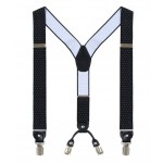 Clip Pant Braces Elastic Adjustable Suspenders
