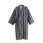 Kimono Men's / Women's Spa Robe Japanese Stype Bathrobe/Pajams-Blue Stripes