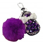 Keychain Auto Parts Car Accessories Key Covers Lovely Fur Ball Car Key Case