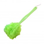 [Set of 2] Durable Suspensibility Long Handle Soft Body Brush/Bath Brush, GREEN