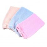 Set of 3 Terry Cloth Bath Wipe Fiber Bath Glove Shower Scrub for Exfoliate