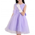 Girl's Tulle Lace Princess Dress Party Dresses, PURPLE