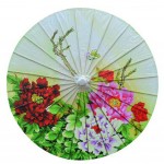 Non Rainproof Oiled Paper Umbrella 33-Inches Handmade Painted Paper Umbrella