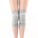 Knee Brace Sleeve for Sports, Yoga, Dance, Arthritis, Joint Pain, Gray(L)
