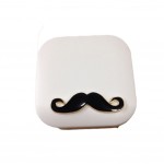 [WHITE Moustache]Special DIY Contact Lenses Box Case/Holders Storage Container