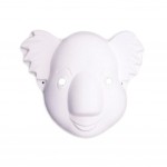 10 Pcs White Mask DIY Costume Mask Koala Mask Painting Mask Paper Blank Mask