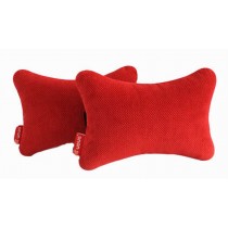 Auto Supplies A Pair of Car Seat Headrest Soft Neck Pillow, Red