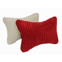 Auto Supplies A Pair of Seat Headrest Soft Neck/Head Support Pillow, Red