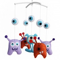 [Cartoon Monster] Baby Musical Toys Crib Dreams Mobile