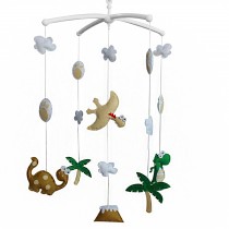[Dinosaur] Cute Crib Mobile Infant Bed Hanging Bell Crib Musical Toy