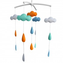 [Clouds] Crib Mobile Crib Hanging Bell Infant Musical Toy Crib Decor