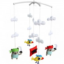 Handmade Baby Crib Rotatable Bed Bell Creative Musical Mobile Baby Toys