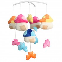 [Beautiful House] Handmade Hanging Plush Toys Crib Rotatable Mobile