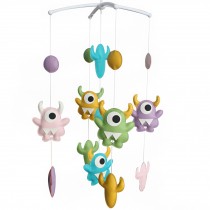 [Monster Style] Creative Nursery Rotatable Musical Mobile Colorful Toys
