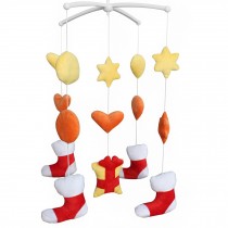 Cute Nursery Rotatable Musical Mobile Colorful Toys [Christmas Stockings]
