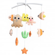 Adorable Baby Crib Decoration Music Mobile [Marine Life] Cute Bed Bell