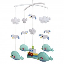 Musical Mobile for Crib [Whale and Seagull] Baby Room Decoration