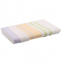 Baby Cartoon Bath Towel Soft Cotton Baby Washcloths Striped Baby Blanket(Green)