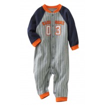 Baby Suit Baby Clothing Long-Sleeved Cotton Baby Crawl Sports Clothing Orange