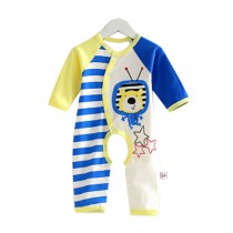 Baby Suit Clothing Long-Sleeved Cotton Baby Crawl Sports Open Fork Cotton K