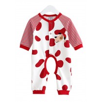 Baby Suit Clothing Long-Sleeved Cotton Baby Crawl Sports Open Fork Cotton X