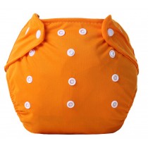 Set of 2 Cotton Diaper Pants Diapers Leak Proof Breathable Waterproof Orange