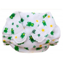 Set of 2 Cotton Diaper Pants Diapers Leak Proof Breathable Waterproof Green