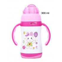 Cute Rabbit Vacuum Insulated Stainless Steel Sippy Cup with Handle, 10 oz