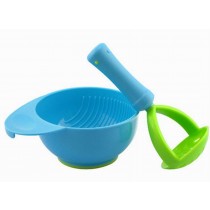 Practical Baby Food Grinding Bowl For Making Homemade Baby Food, Blue