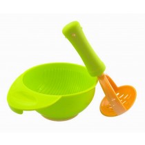 Practical Baby Food Grinding Bowl For Making Homemade Baby Food, Green