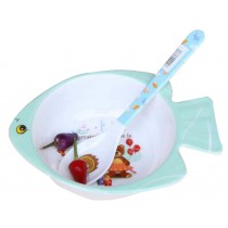Set Of 3 Cartoon Cute Rice Bowl Children's Tableware Infant Baby Spoon Bowl