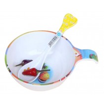 Set Of 3 Lovely Household Children's Tableware Infant Baby Spoon Bowl
