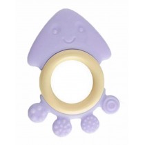 Baby Teether, Safety Baby Teeth Stick For 3-12 months Purple Octopus