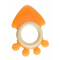 Baby Teether, Safety Baby Teeth Stick For 3-12 months Orange Octopus