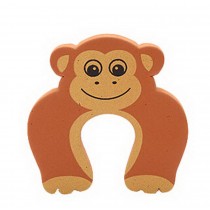 Set of 18 Cartoon Baby Infant Safety Door Doorstop Prevent Nipping Hand(Monkey)